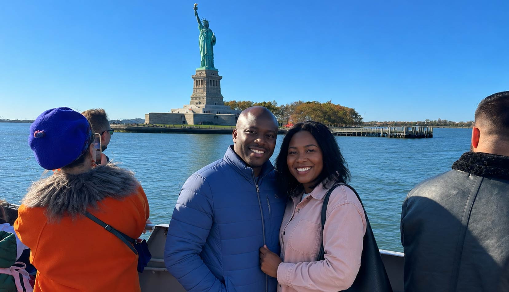 Statue of Liberty view during a Father’s Day harbor cruise in New York